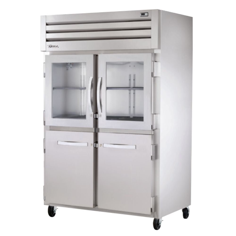 Refrigerador de dos puertas cristal (True)