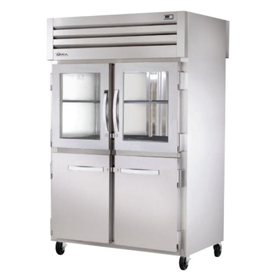 True STA2RPT-2HG/2HS-2S-HC Frigorifico Vertical 2 Medias Puertas Cristal 2 Medias Puertas Solidas 3 Parrillas - - True - KitchenMax Store