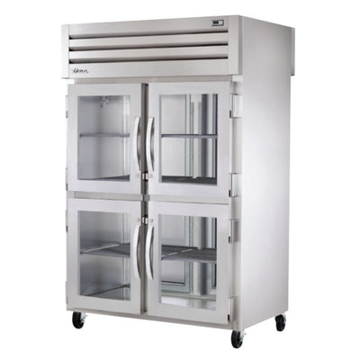 True STA2RPT-4HG-2S-HC Frigorifico Vertical 4 Medias Puertas 3 Parrillas - - True - KitchenMax Store