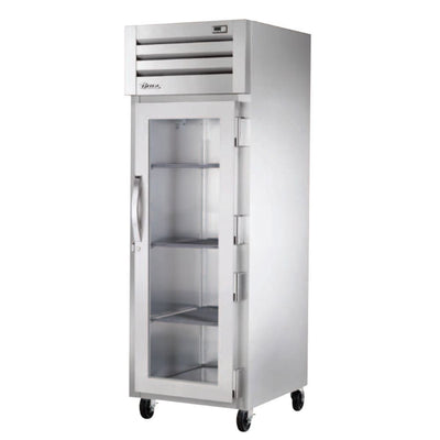True STG1F-1G-HC Congelador Vertical 1 Puerta Cristal 3 Parrillas - - True - KitchenMax Store