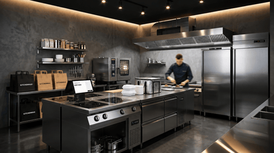 Concepto KitchenMax: Dark Kitchen Minimalista