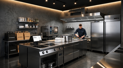 Concepto KitchenMax: Dark Kitchen Minimalista