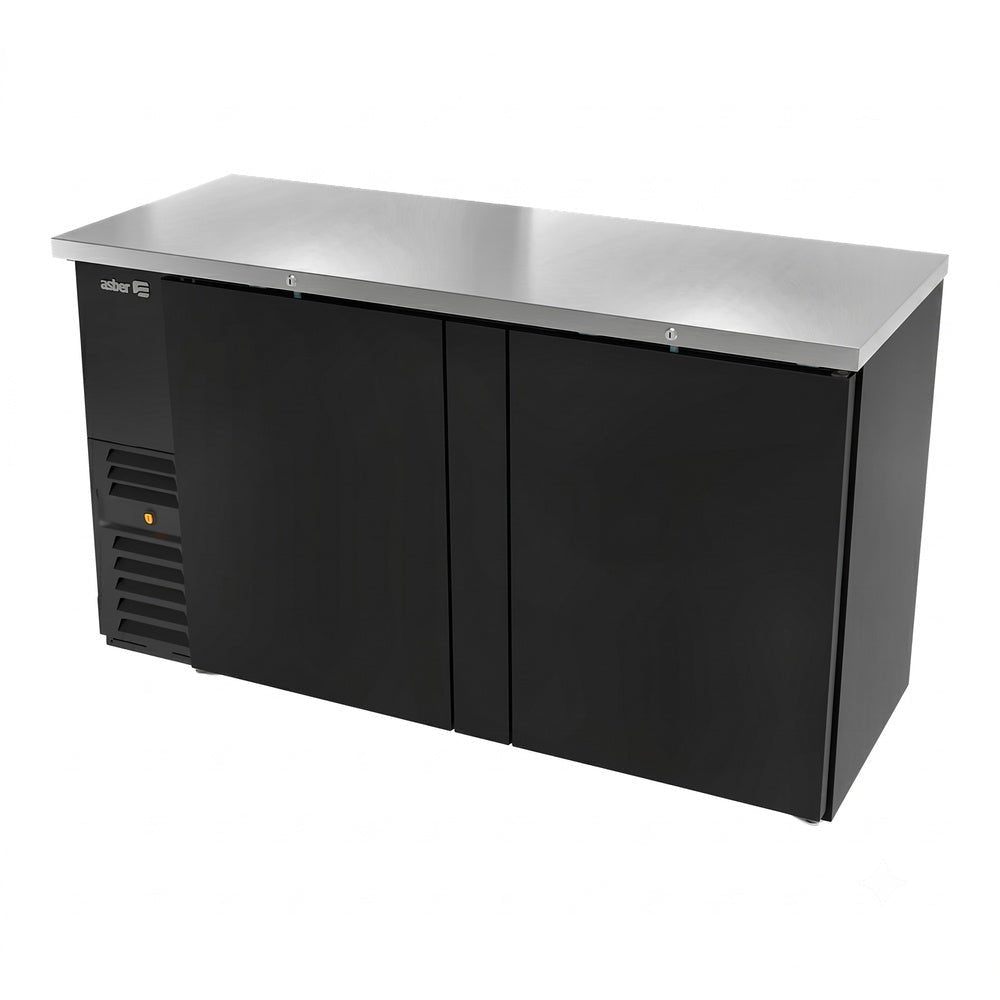 REFRIGERADOR CONTRA BARRA ASBER ABBC-24 48 HC | Refrigerador Contra Barra | 2 Puertas Solidas | 300 Botellas | Bar