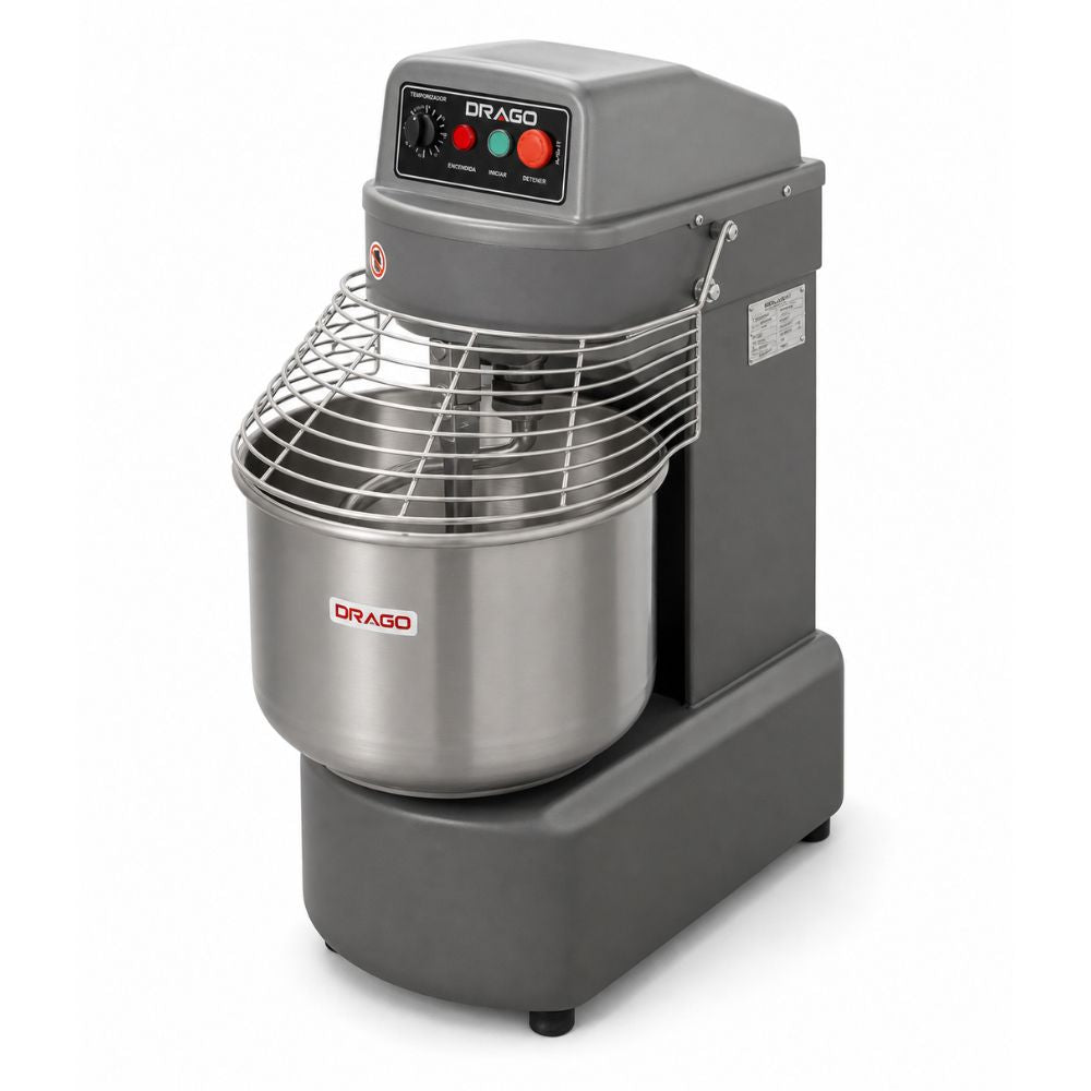 AMASADORA DRAGO AI-40-1T | Amasadora | Capacidad Máx: 16 Kg | Cocina Industrial Restaurante