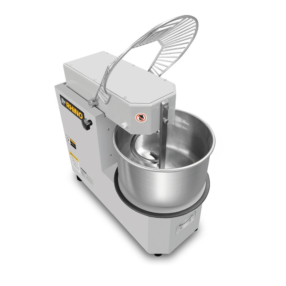 AMASADORA RHINO AMASA-20PRO | Amasadora de Procesamiento Prolongado | 2 Velocidades | Capacidad de Tazón: 20 L | Panadería Cocina Industrial Restaurante Restaurantes Cocina Panaderias Banquetes Comedores Hornear Industriales Pan Panificadora