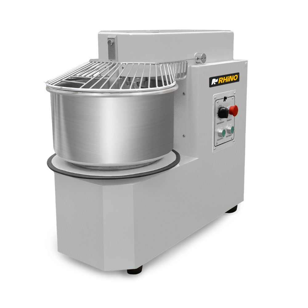 AMASADORA RHINO AMASA-20PRO | Amasadora de Procesamiento Prolongado | 2 Velocidades | Capacidad de Tazón: 20 L | Panadería Cocina Industrial Restaurante Restaurantes Cocina Panaderias Banquetes Comedores Hornear Industriales Pan Panificadora