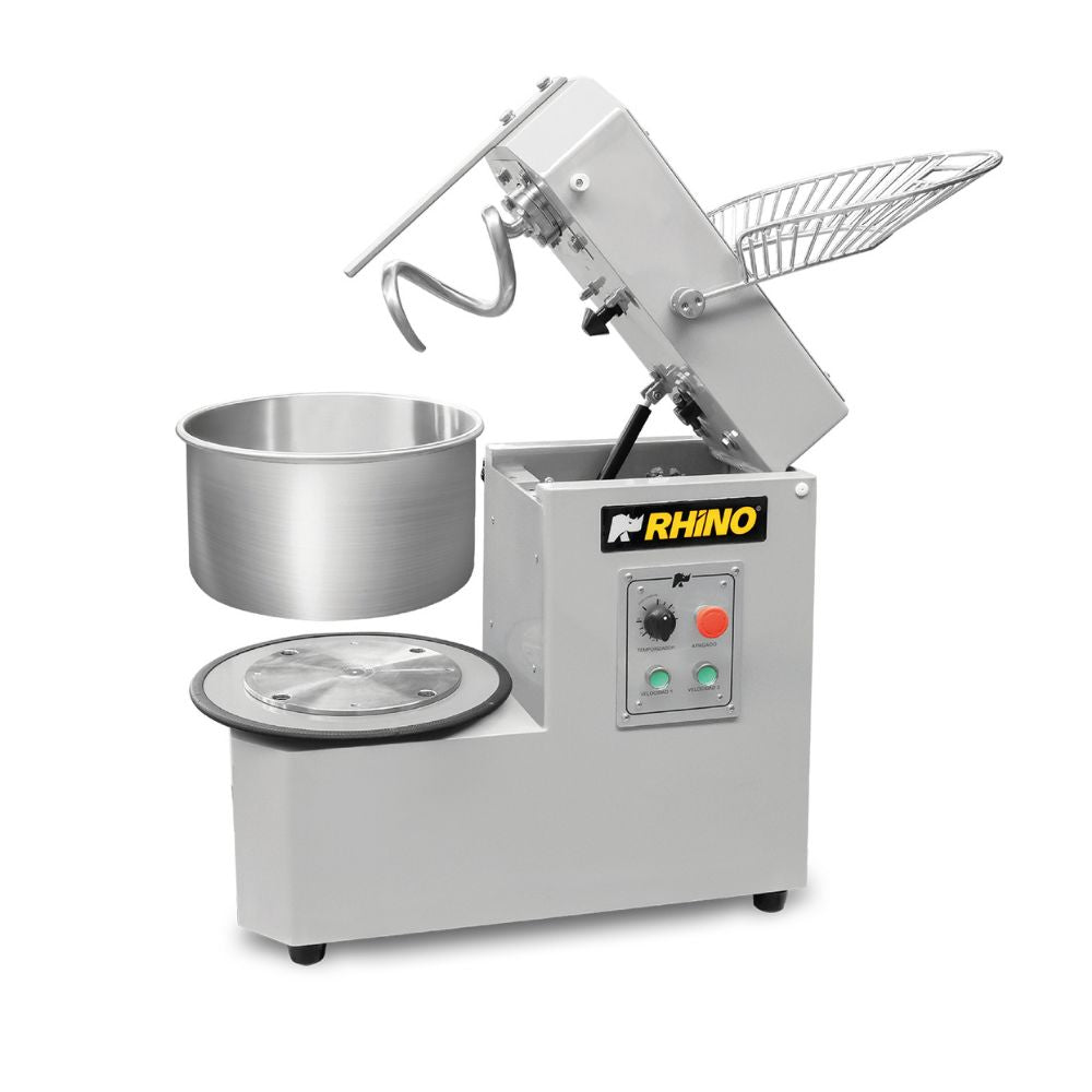 AMASADORA RHINO AMASA-20PRO | Amasadora de Procesamiento Prolongado | 2 Velocidades | Capacidad de Tazón: 20 L | Panadería Cocina Industrial Restaurante Restaurantes Cocina Panaderias Banquetes Comedores Hornear Industriales Pan Panificadora