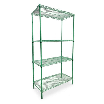ANAQUELERÍA EPÓXICA TKN TEKNIKITCHEN TKN2436K71S | Unidad Starter con 4 Entrepaños | 24" x 36" x 71" | Acero con Recubrimiento Epóxico | Almacén Cocina Industrial