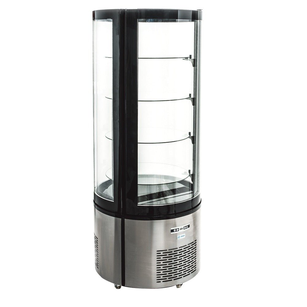 Refrigerador Migsa ARC-400R, 360 litros, en acero inoxidable.