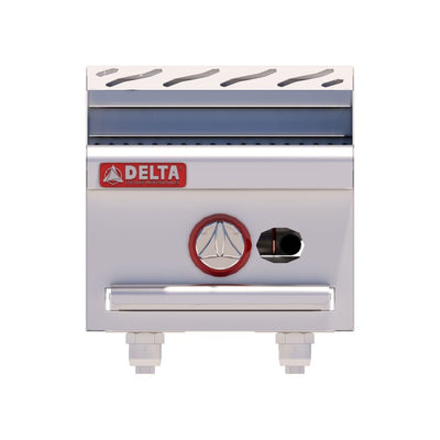 ASADOR DELTA 1-ASR | Asador Radial 26 cm | Gas | Parrillas Hierro Fundido | Charola Capta Escurrimientos | para Restaurante Taquería Cenaduría | Cocinar Restaurante Productos Carnicos Coccion Vegetales Asar Kitchen