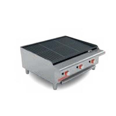 ASADOR CORIAT ACV-3 MASTER | 3 Parrillas | 3 Quemadores | Lámina De Acero Inoxidable | Gas | Restaurante Hotel Industrial Cocina Comedor Industrial Asador Tacos Pastor Taquería Negocio Cocina Industrial Asar Carne. 