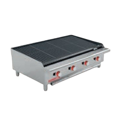 ASADOR CORIAT ACV-4 MASTER | 4 Parrillas | 4 Quemadores | Lámina De Acero Inoxidable | Gas | Restaurante Hotel Industrial Cenaduría Hotel Asador Tacos Pastor Taquería Negocio Restaurante Cocina Industrial Asar Carne.