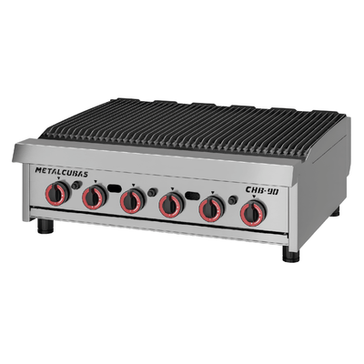 ASADOR METALCUBAS CHB90 | Asador a Gas | 6 Quemadores | Acero Inoxidable | Restaurante Cocina Industrial Fonda Bares Cafeterías Hoteles  Fast food  comida rápida  Pizzerías Cocinas industriales Servicios de catering Comedores industriales