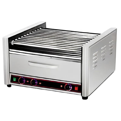 MIGSA HHD-09A | Asador | Oxxo Kiosko Cafeterias | Frente 46 CM | Eléctrico | Acero Inoxidable | Puestos de comida Preparacion Carros Hot Dogs