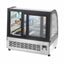 Atosa CRDC-46 Vitrina Refrigerada Cristal Curvo 2 Puertas Corredizas Acero Inoxidable - Vitrina Refrigerada - Atosa - KitchenMax Store