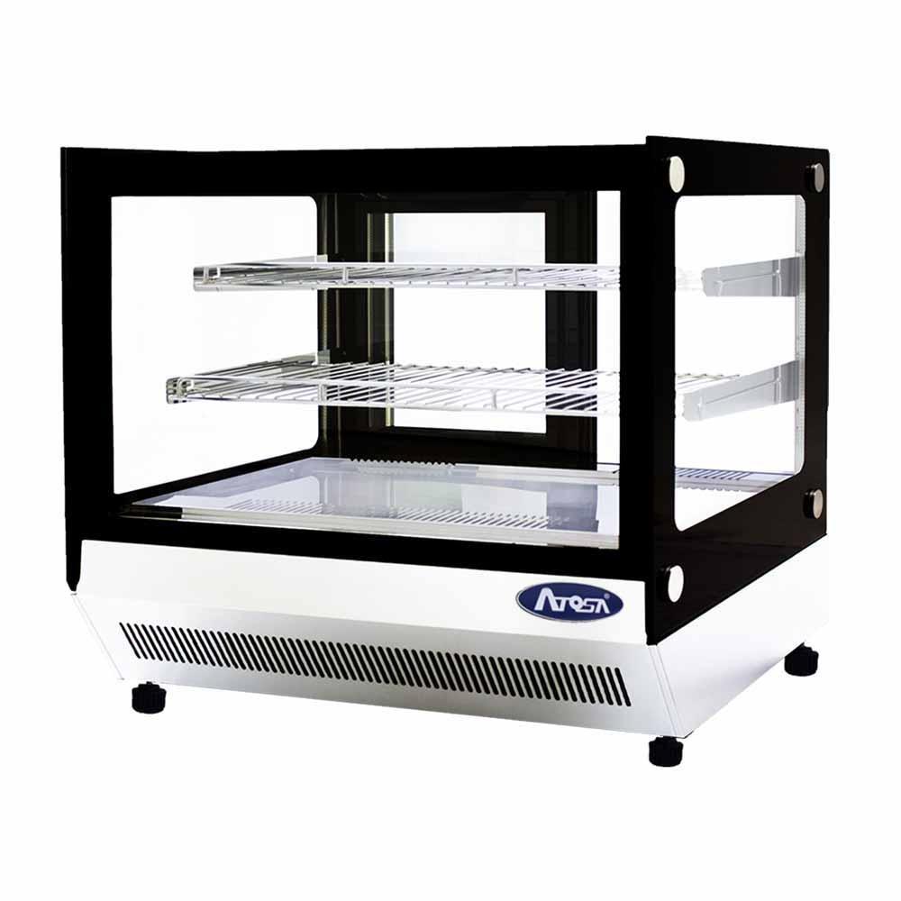 Atosa CRDS-42 Vitrina Refrigerada Cristal Rectangular 2 Puertas Corredizas Acero Inoxidable - Vitrina Refrigerada - Atosa - KitchenMax Store