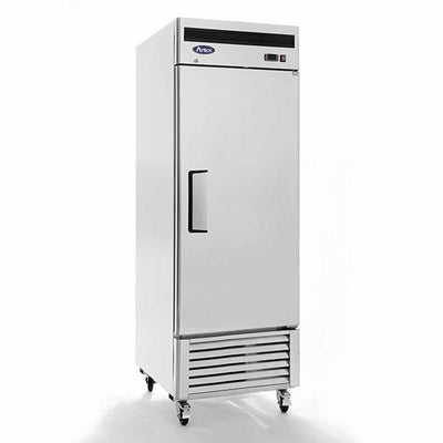 Atosa MBF8505GR Refrigerador Vertical 1 Puerta Solida 3 Parrillas Acero Inoxidable - Refrigeradores - Atosa - KitchenMax Store