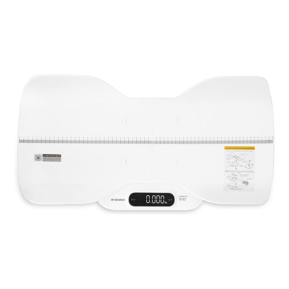 BÁSCULA RHINO BABEPE-180 | Báscula para Bebés y Adultos 2 en 1 | Capacidad 180 kg | Multirango 5 g a 50 g | Consultorio Hogar Guardería