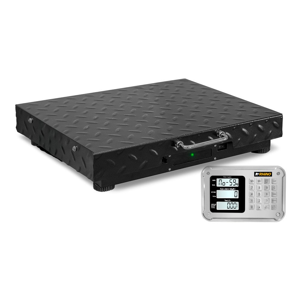 BÁSCULA PLATAFORMA RHINO BAPIC-150 | Báscula de Plataforma Inalámbrica | Capacidad 150 kg | Indicador Inalámbrico 20 m | Almacén Bodega Mercado