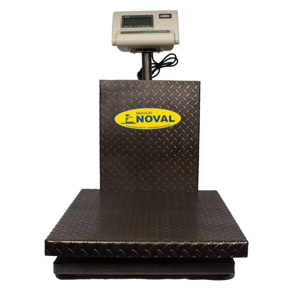 BÁSCULA NOVAL JR-300APRS | Báscula Digital con Modulo A12 salida RS232 | 300 Kg | uso Rudo | Industria Negocio Bodega Básculas Restaurantes Pesar Tianguis Restaurante Verduras Carnes Plataforma Carniceria Cremeria Contadora Cargar Uso Industrial