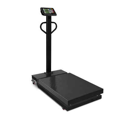 BÁSCULA RHINO BAPCA-800 | Báscula de Plataforma con Ruedas | Capacidad Máxima / División Mínima 800 kg / 200 g | Bodega Carnicerías Pollerías Básculas Restaurantes Pesar Tianguis Restaurante Verduras Carnes Plataforma Carniceria Cremeria Contadora Cargar Uso Industrial