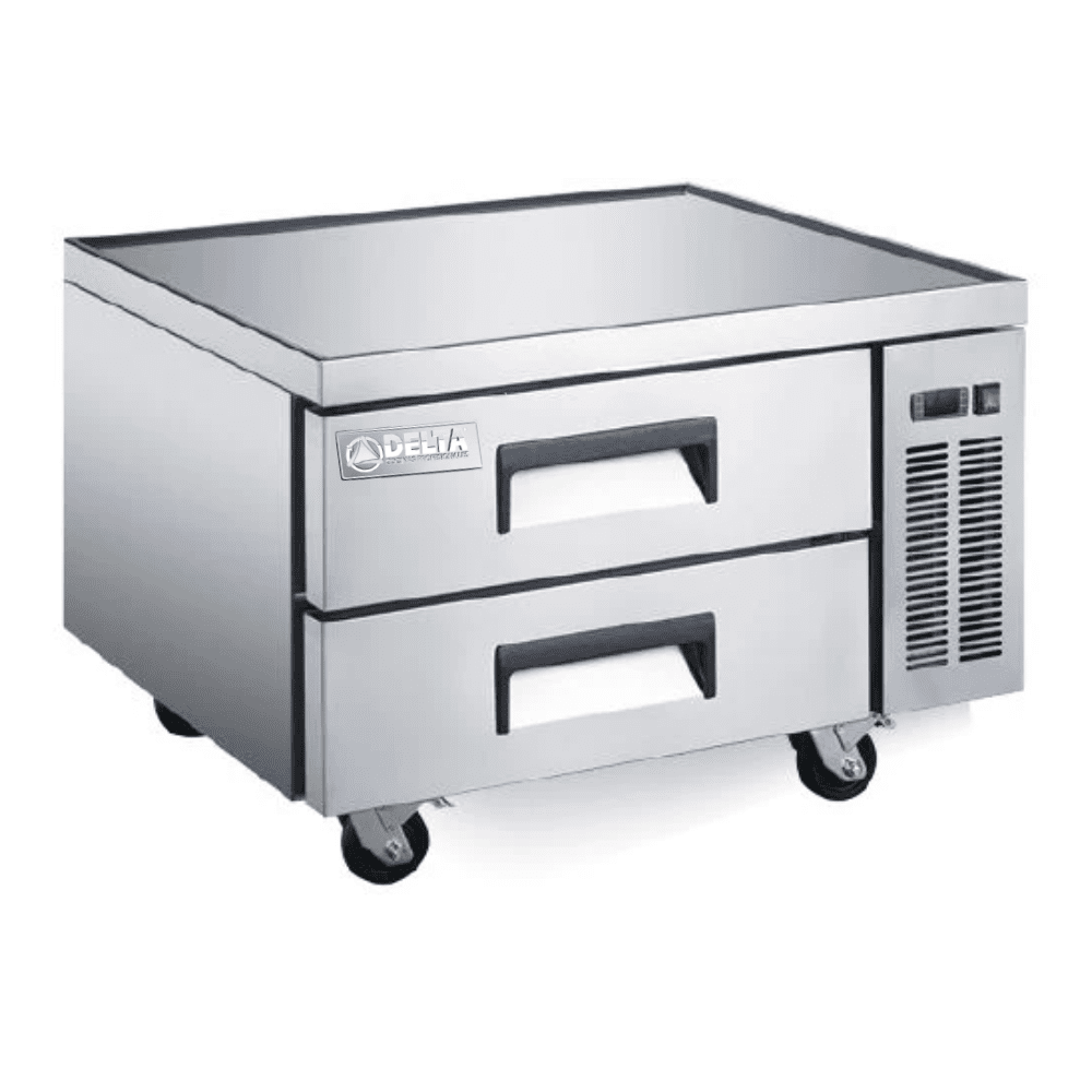 BASE REFRIGERADA DELTA D-BC-2C | Base Refrigerada | 2 Cajones | 6 Pies Cúbicos | Acero inoxidable | Cocina Restaurante Hotel | Base Refrigerada Mesa Baja Refrigerada con Cajones Conservación Acero Inoxidable Restaurante Cocina Industrial Comedor Industrial Hotel Negocio