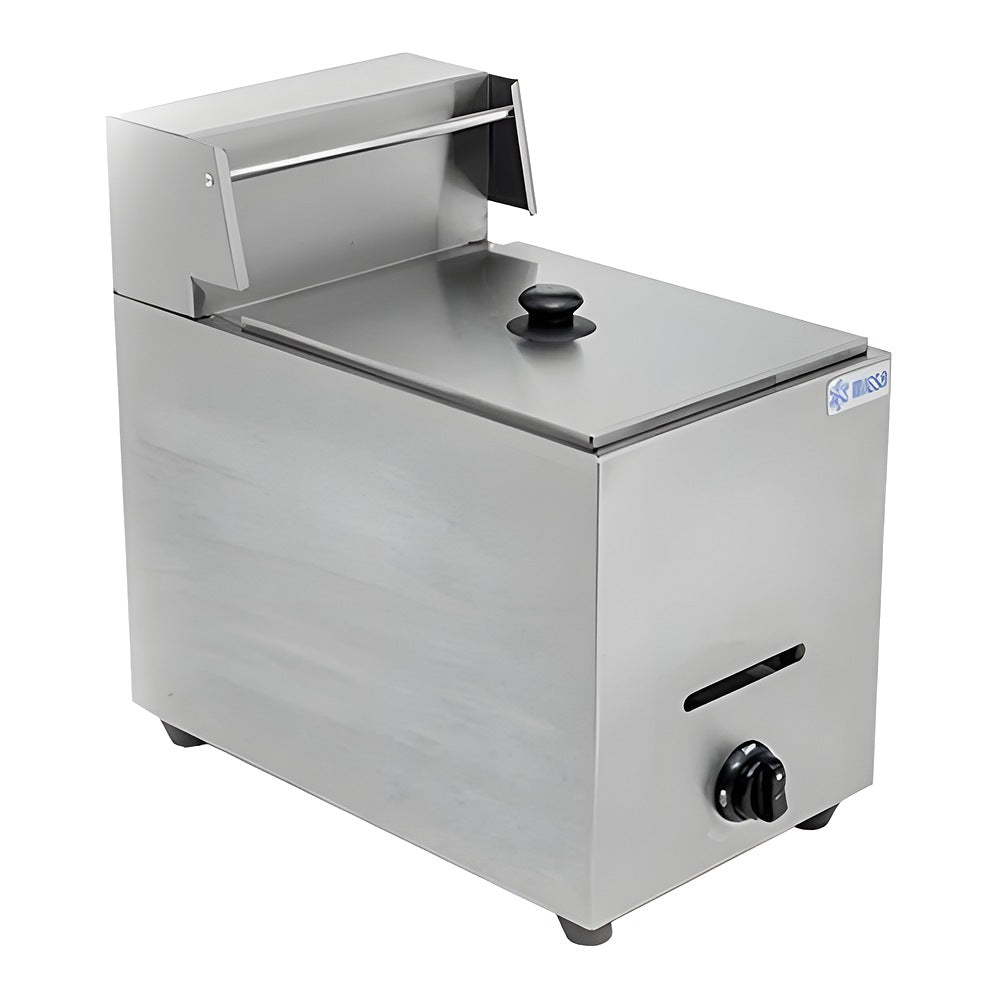 Freidora Migsa BN-71, freidora 1 tina 1 canastilla, en acero inoxidable.