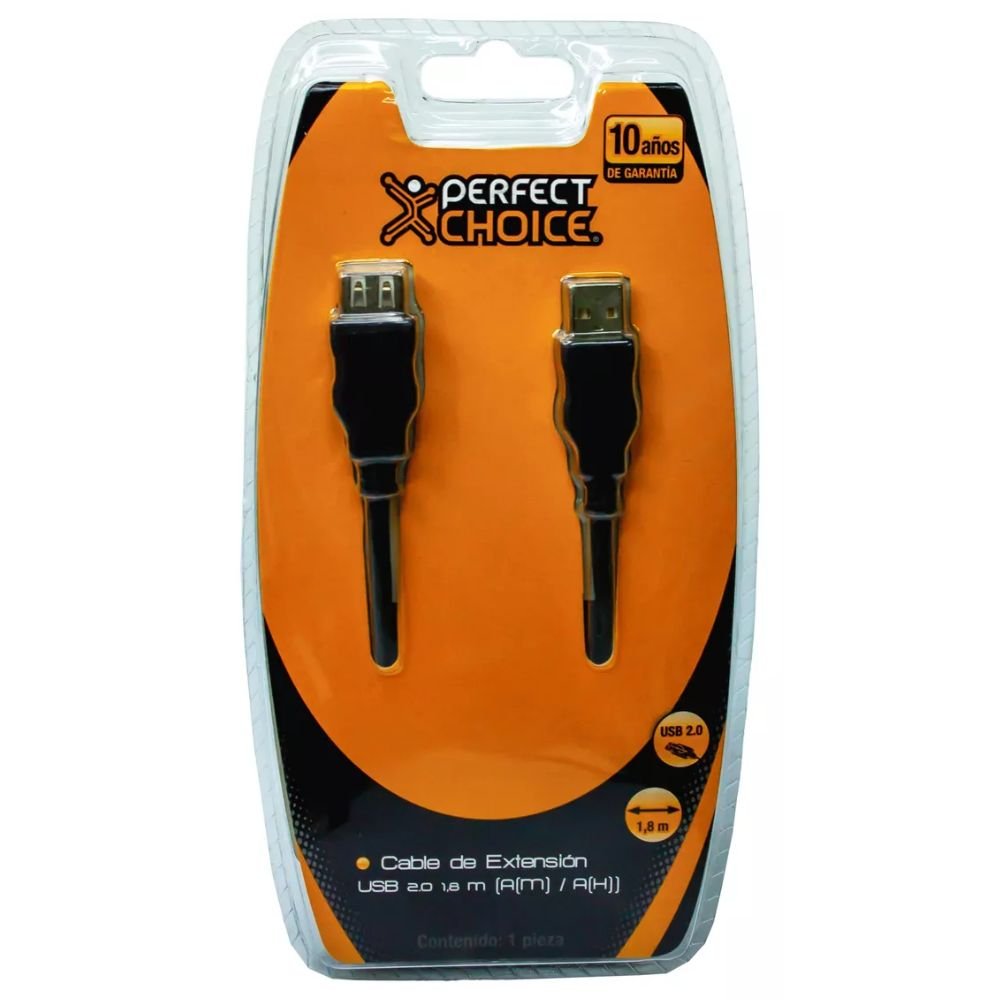 CABLE MINDEJAL MLM3227164462 | Cable De Extensión USB 2.0 Perfect Choice | 10 Piezas | 180 cm | Ocasional Residencial Industrial | Teléfono Archivos Transferencia Computadora Flexible Impresora Cámara Impresoras Cámaras 