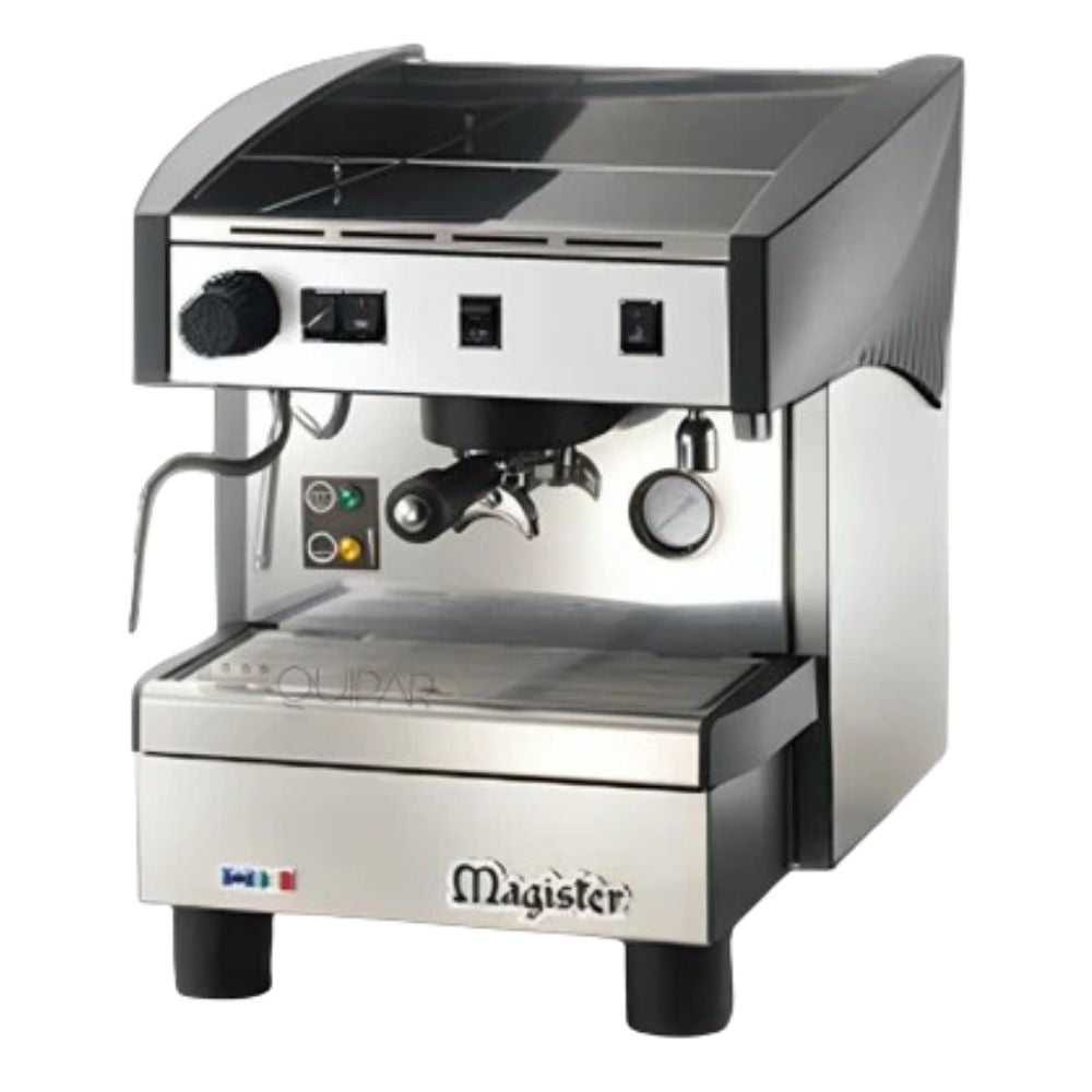 MAGISTER STILO MS60 | Cafetera Italiana | para Cafe Expresso | Semi automática | 4 Lts | 50 Tazas | Acero Inoxidable | Cafeteria Restaurante Bistro Bebidas Calientes Deliciosas Hotel Barista Degustaciones Uso Doméstico Residencial Habitación Hotel