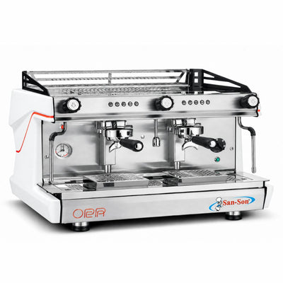 CAFETERA SAN SON OPERA2E | Cafetera Programable Italiana | Electrónica | 2 Grupos | Cafetería Restaurante Hotel
