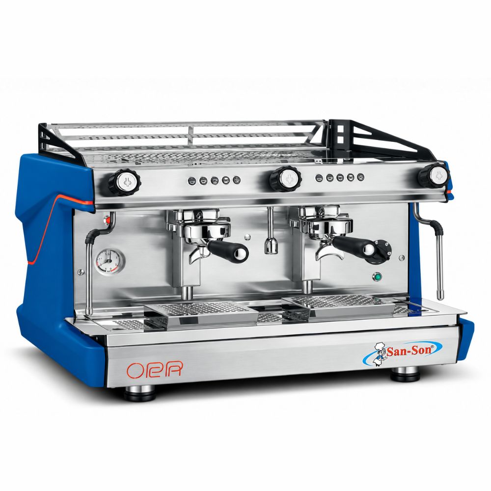 CAFETERA SAN SON OPERA2E | Cafetera Programable Italiana | Electrónica | 2 Grupos | Cafetería Restaurante Hotel
