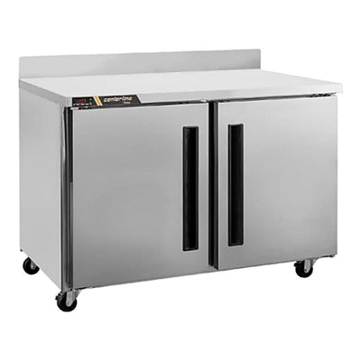 CONGELADOR CENTERLINE CLUC-36F-SD-WTRR | Congelador Bajo Barra Mesa Trabajo | 9 Pies Cúbicos | 2 Puertas Sólidas | Acero Inoxidable | Restaurante Cafetería Bar