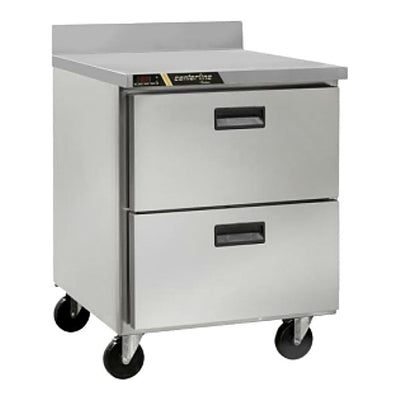 CONGELADOR CENTERLINE CLUC-27F-DW-WT | Congelador Bajo Barra Mesa Trabajo | 6.5 Pies Cúbicos | 2 Cajones | Acero Inoxidable | Restaurante Cafetería Bar