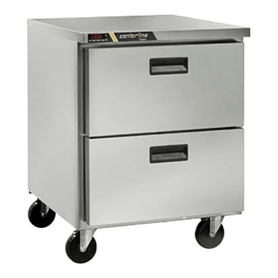 REFRIGERADOR CENTERLINE CLUC-27R-DW | Refrigerador Bajo Barra | 6.5 Pies Cúbicos | 2 Cajones | Acero Inoxidable | Cocina Industrial Restaurante Bar