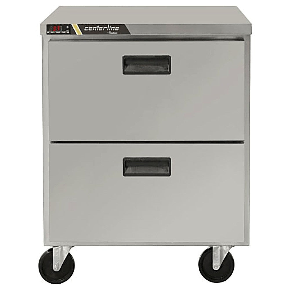 REFRIGERADOR CENTERLINE CLUC-27R-DW | Refrigerador Bajo Barra | 6.5 Pies Cúbicos | 2 Cajones | Acero Inoxidable | Cocina Industrial Restaurante Bar