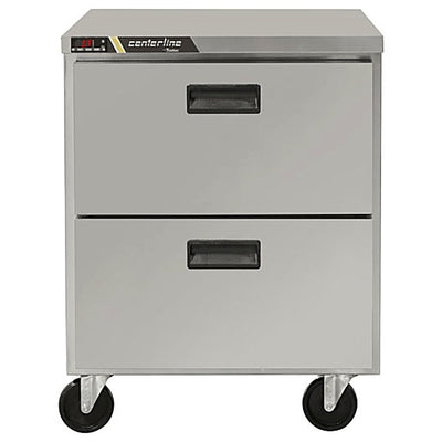 REFRIGERADOR CENTERLINE CLUC-27R-DW | Refrigerador Bajo Barra | 6.5 Pies Cúbicos | 2 Cajones | Acero Inoxidable | Cocina Industrial Restaurante Bar