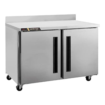 CONGELADOR CENTERLINE CLUC-48F-SD-WTRR | Congelador Bajo Barra Mesa Trabajo | 13.28 Pies Cúbicos | 2 Puertas Sólidas | Acero Inoxidable | Restaurante Cafetería Bar