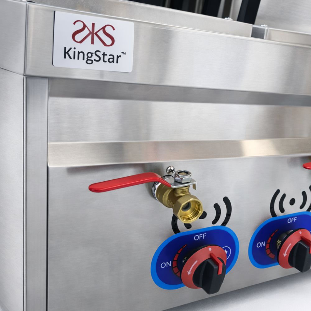 COCEDOR KINGSTAR CPSKG | Cocina de Pasta Sobremesa | Gas | Restaurante Comida Rápida Cocedor Restaurante Industrial Banquetes Calentar Preparación Alimentos Cocer Hervir Bascular Enfriar Hostelería