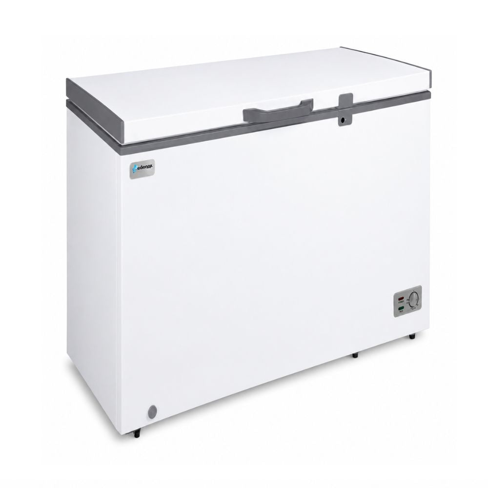 CONGELADOR ASBER EDENOX ECF-7 115V 60Hz | Congelador Horizontal para Alimentos Congelados | 7 Pies Cúbicos | Tapa Cofre | Lámina Acero | Carnicería Negocio Restaurante Paletería Pescadería Alimentos Comida Congelada Hotel Bistro