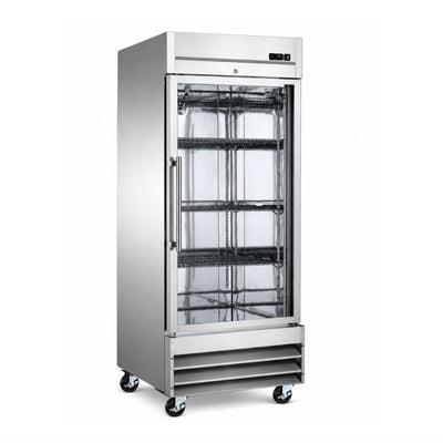 CONGELADOR CRT 200-001-031 ECV231PV | Congelador Vertical | 1 Puerta Cristal | Acero Inoxidable | Restaurante Hotel Cafetería Supermercado Tienda Abarrotes Cocina Restaurante Industrial Comedor Tienda de Conveniencia Cremeria Carniceria Congelar