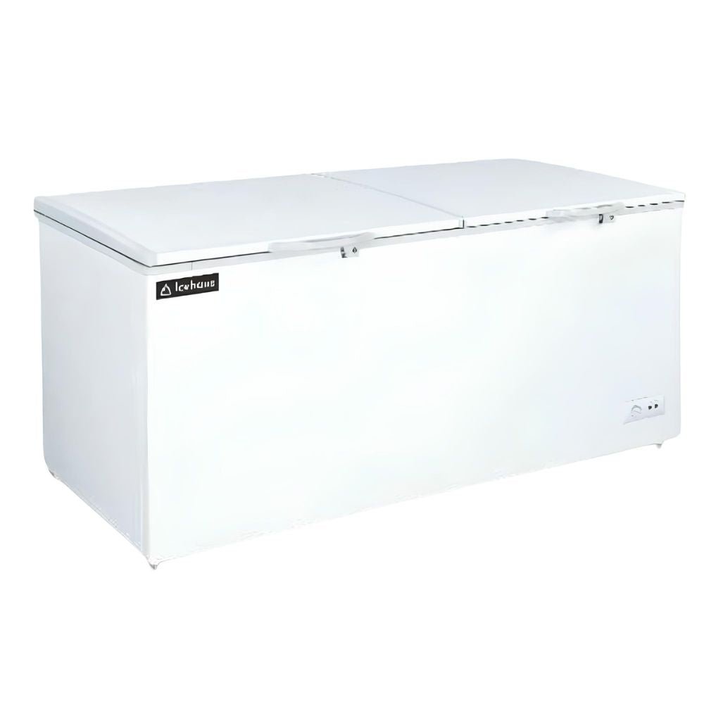ICEHAUS CTC-24 | Congelador Conservar Comida Super Mercado Carnes Cocina Industrial | Tapa | 24 Pies Cúbicos | Restaurante Cafetería Bistró Negocio de Alimentos Tiendas Food Truck Panadería