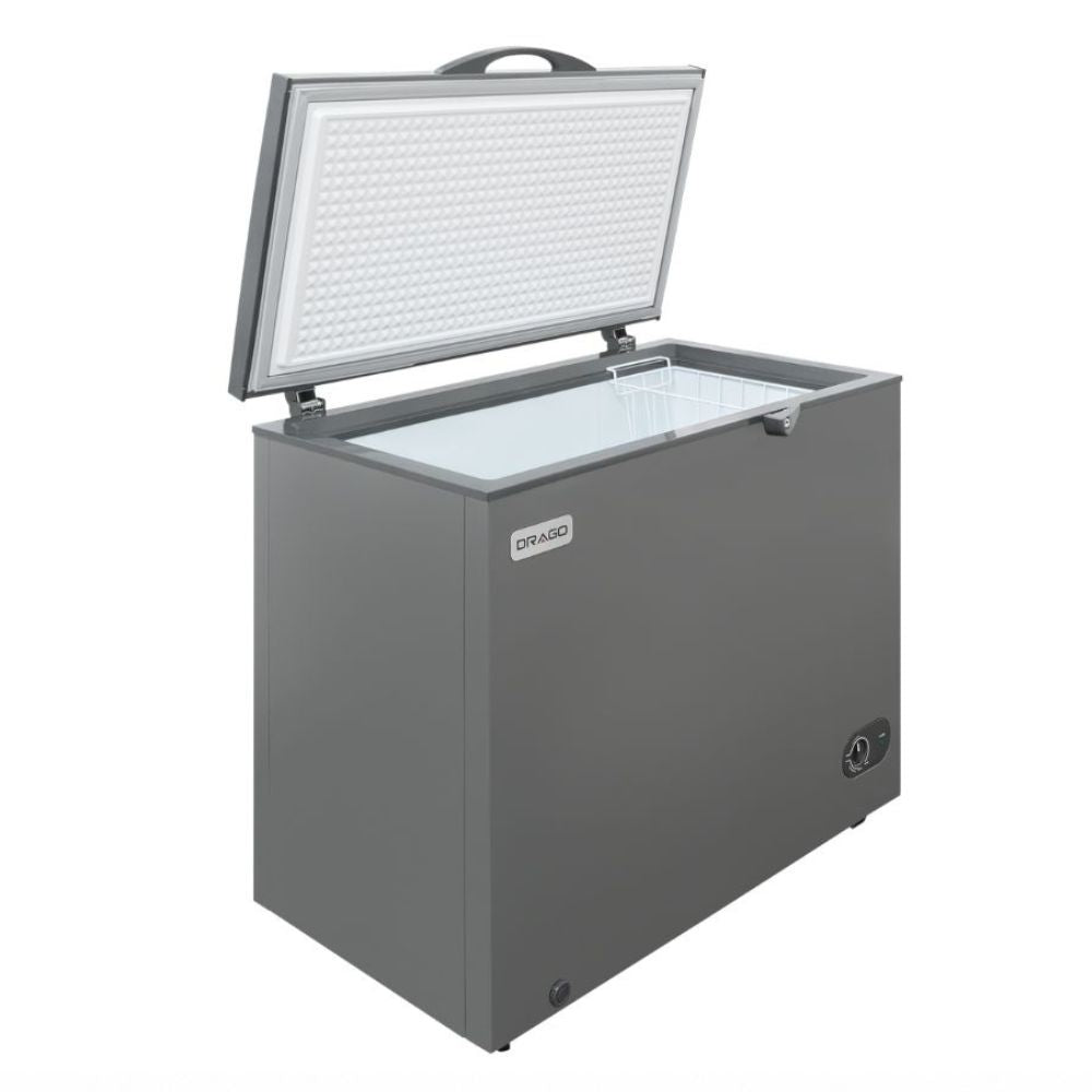 CONGELADOR ICEHAUS CTC-07-G | Congelador Horizontal Gris | 1 Tapa de Cofre | 7 Pies Cúbicos | Pescadería Heladería Carnicería | Congelador Horizontal de Cofre Exhibidor Comercial para Helados Paletas Nieves Acero Inoxidable Supermercado Heladería Paletería Cremería Tienda de Conveniencia