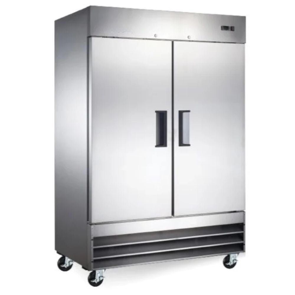 CONGELADOR INTERNATIONAL INT/CV-2PS-AI | Congelador Vertical | 41 Pies Cúbicos | 2 Puertas Solidas | Acero Inoxidable | Cocina Industrial Restaurante Supermercado Tienda Abarrotes Cocina Restaurante Industrial Comedor Tienda de Convivencia Cremeria Carniceria Congelar