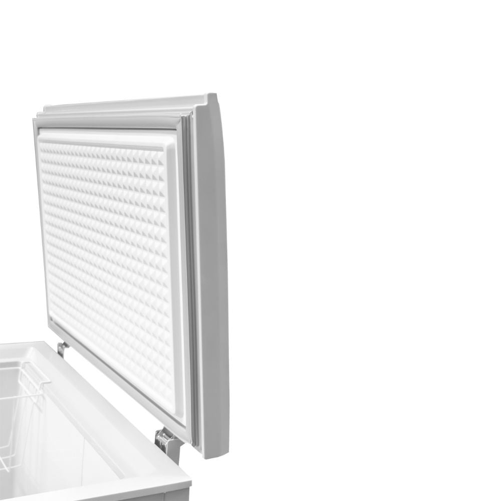 CONGELADOR RHINO CONGECO-5 | Congelador Horizontal | 5 Pies Cúbicos | Canastilla De Acero | Carnicería Pastelería Super Mercados | Congelador Horizontal de Cofre Exhibidor Comercial para Helados Paletas Nieves Acero Inoxidable Supermercado Heladería Paletería Cremería Tienda de Conveniencia