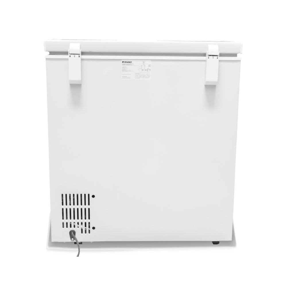CONGELADOR RHINO CONGECO-5 | Congelador Horizontal | 5 Pies Cúbicos | Canastilla De Acero | Carnicería Pastelería Super Mercados | Congelador Horizontal de Cofre Exhibidor Comercial para Helados Paletas Nieves Acero Inoxidable Supermercado Heladería Paletería Cremería Tienda de Conveniencia