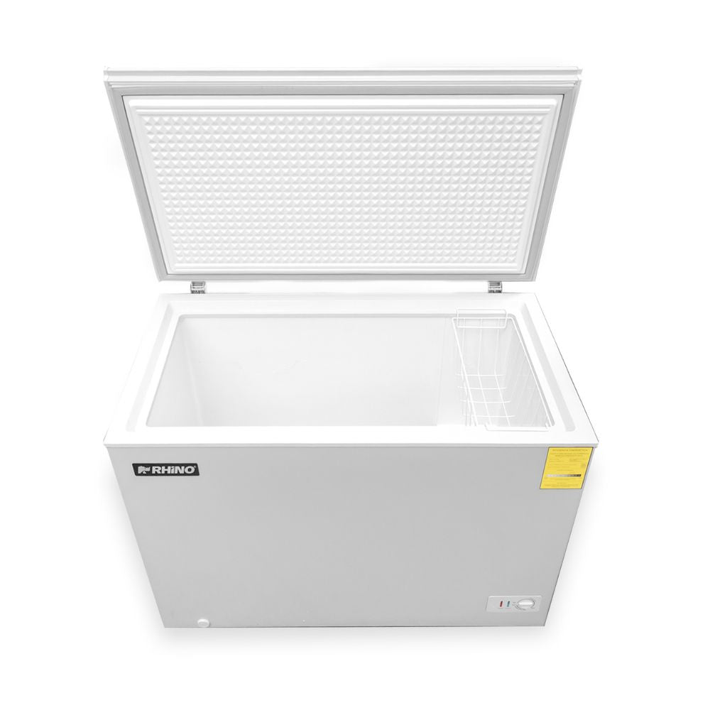 CONGELADOR RHINO CONGECO-7 | Congelador Horizontal | 7 Pies Cúbicos | Carnicería Paletería Super Mercado | Congelador Horizontal de Cofre Exhibidor Comercial para Helados Paletas Nieves Acero Inoxidable Supermercado Heladería Paletería Cremería Tienda de Conveniencia