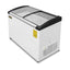 CONGELADOR RHINO CONGECRI-10C | Congelador Tapa de Cristal Curva | Capacidad: 9.2 ft3 / 283 L | Paleterías Cafeterías Tiendas de Conveniencia | Congelador Horizontal de Cofre Exhibidor Comercial para Helados Paletas Nieves Acero Inoxidable Supermercado Heladería Paletería Cremería Tienda de Conveniencia