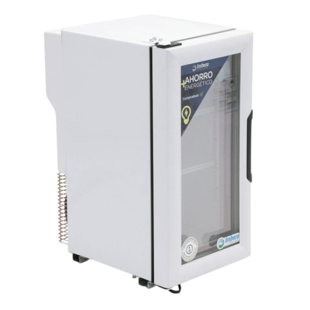 CONGELADOR VERTICAL IMBERA 1029026 VF1.5 | Congelador Vertical | Puerta de Cristal | 3 Parrillas | 1.5 Pies | Pastelería Hotel Restaurante Bar Insumos Refrescos Vegetales Carnes Pesados Aves