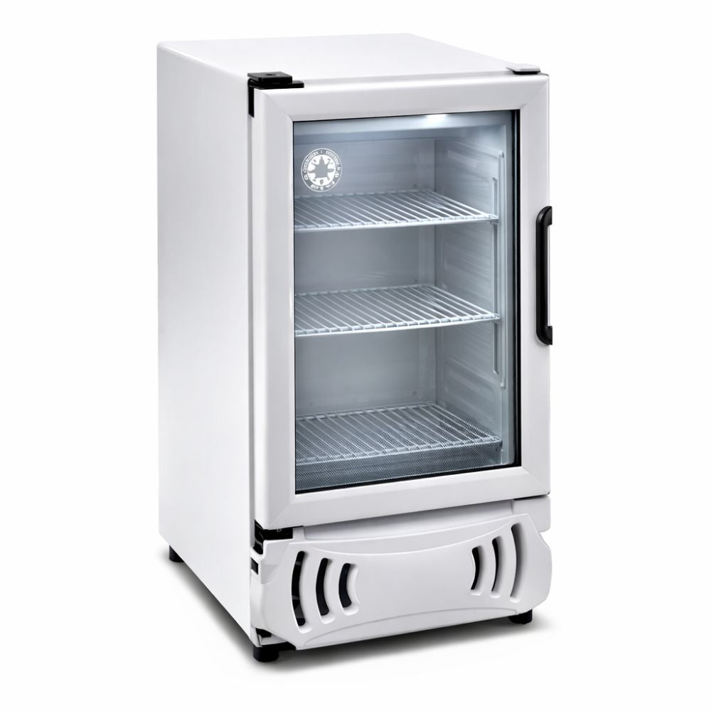 CONGELADOR VERTICAL IMBERA 1029674 VF04 | Congelador Vertical | Puerta de Cristal | 3 Parrillas | 4 Pies | Tiendas de conveniencia Abarrotes Minisúper Supermercados Farmacias Cafeterías Panaderías Pastelerías Tiendas de bebidas Tiendas gourmet Gasolineras Restaurantes Hoteles Tiendas de autoservicio Tiendas de productos refrigerados