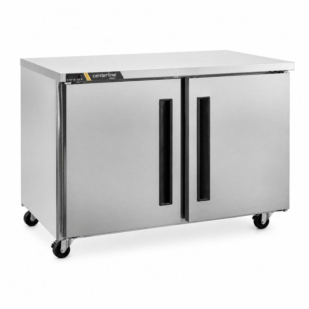 CONGELADOR CENTERLINE CLUC-48F-SD-LL | Congelador Bajo Barra | 2 Puertas Sólidas | 13.28 Pies Cúbicos | Acero Inoxidable | Restaurante Cafetería Bar | Mesa de Trabajo Congeladora Congelador Bajo Mostrador Bajo Barra Conservador Acero Inoxidable Restaurante Cafetería Cocina Industrial Bar Cremería Hotel